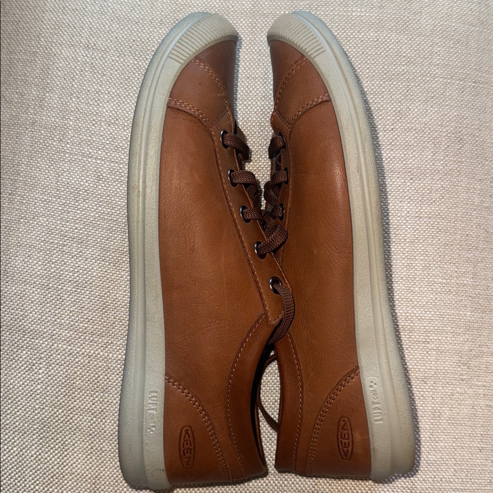 Keen Lorelei Tan Leather Woman’s Size 8.5 Shoes - Picture 10 of 11